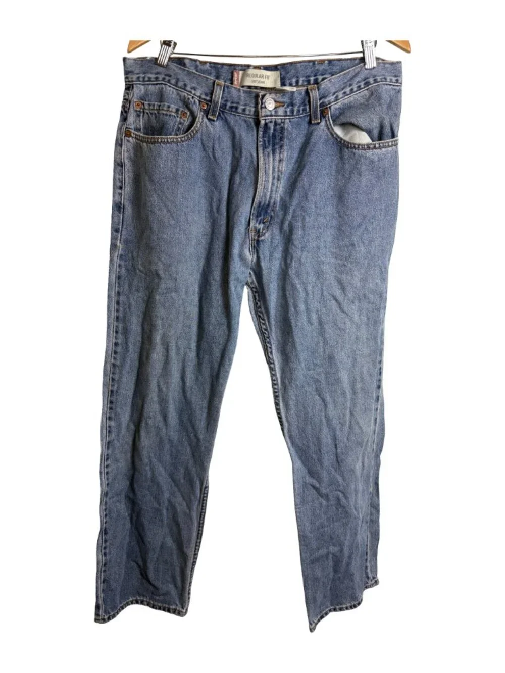 Vintage Levi’s 505 Regular Fit Jeans Made USA Blue Denim Men 38x32